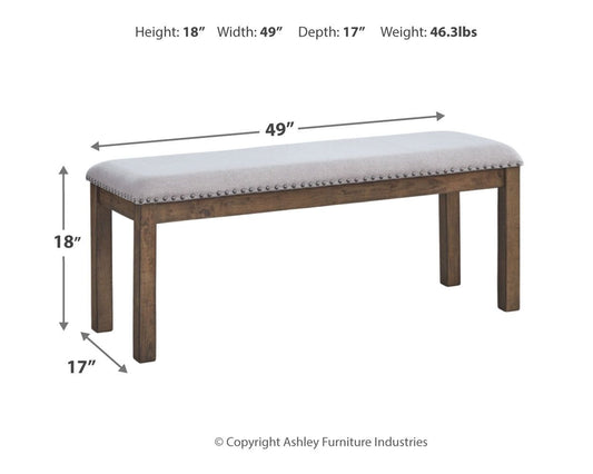Moriville - Upholstered Bench - Beige