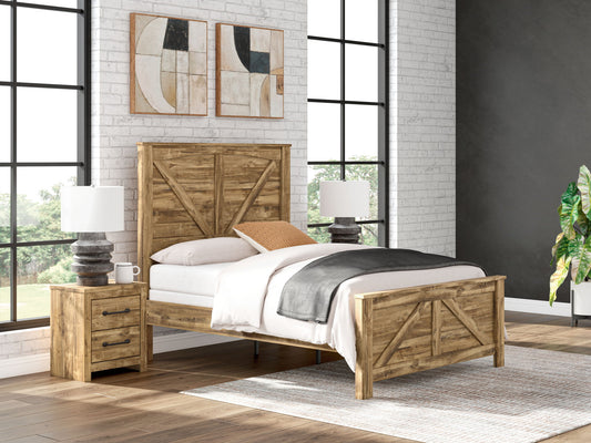 Branstony - Crossbuck Panel Bed