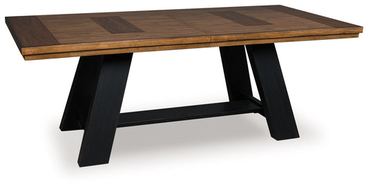 Chadworth - Dining Extension Table - Brown / Black
