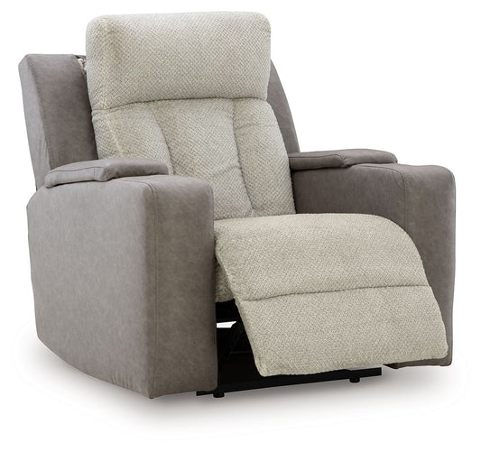 Stately Check - Power Recliner With Adj Headrest - Sisal