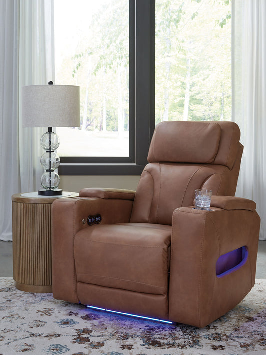 Point Clear - Power Recliner / Adj Headrest - Caramel