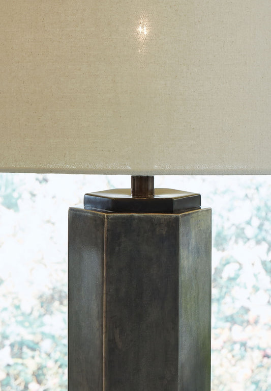 Dirkton - Metal Table Lamp - Antique Pewter Finish
