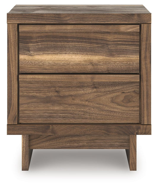 Zadilyn - Two Drawer Night Stand - Brown