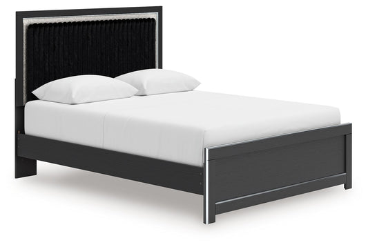 Birmonton - Upholstered Panel Bed With Roll Slats