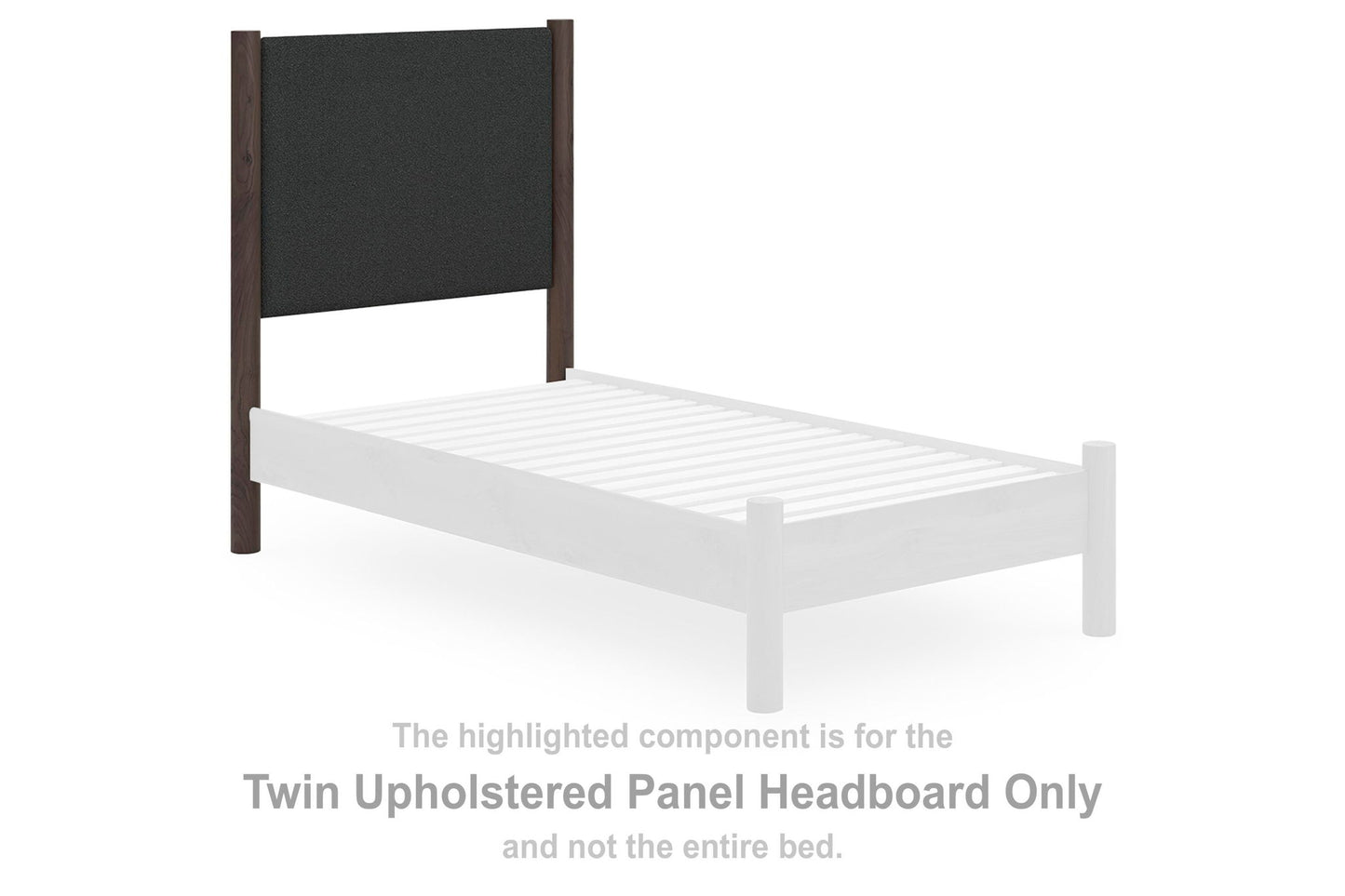 Cadmori - Twin Upholstered Panel Headboard - Brown