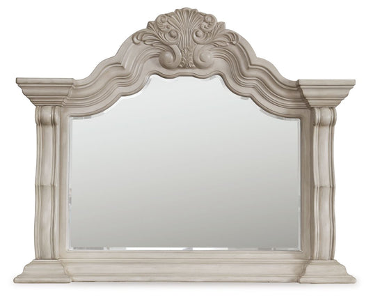 Andonhall - Bedroom Mirror - Antique White