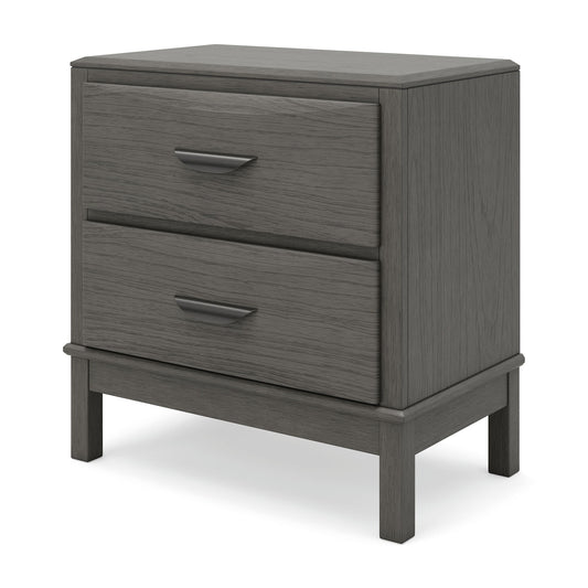 Triscanna - Two Drawer Night Stand - Gray
