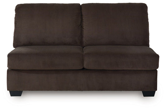 Landsings - Armless Loveseat - Chocolate