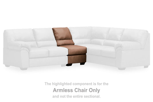 Whitlock - Armless Chair - Caramel