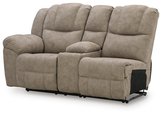 Ravenswaye - LAF Reclining Loveseat With Console - Birch