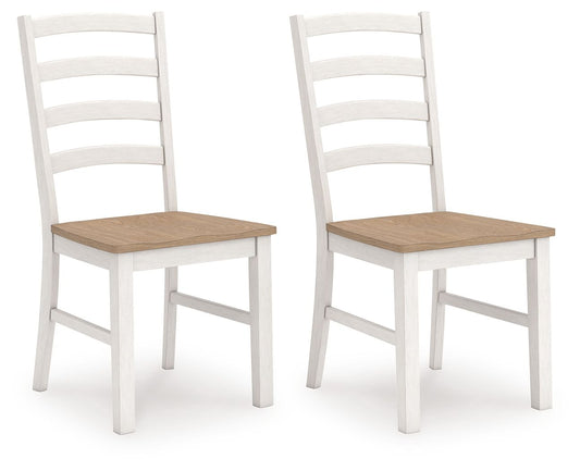 Westlinport - Dining Room Side Chair (Set of 2) - Antique White / Natural