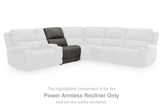 5Z-Harrenhurst - Power Armless Recliner With Adjustable Headrest - Anchor