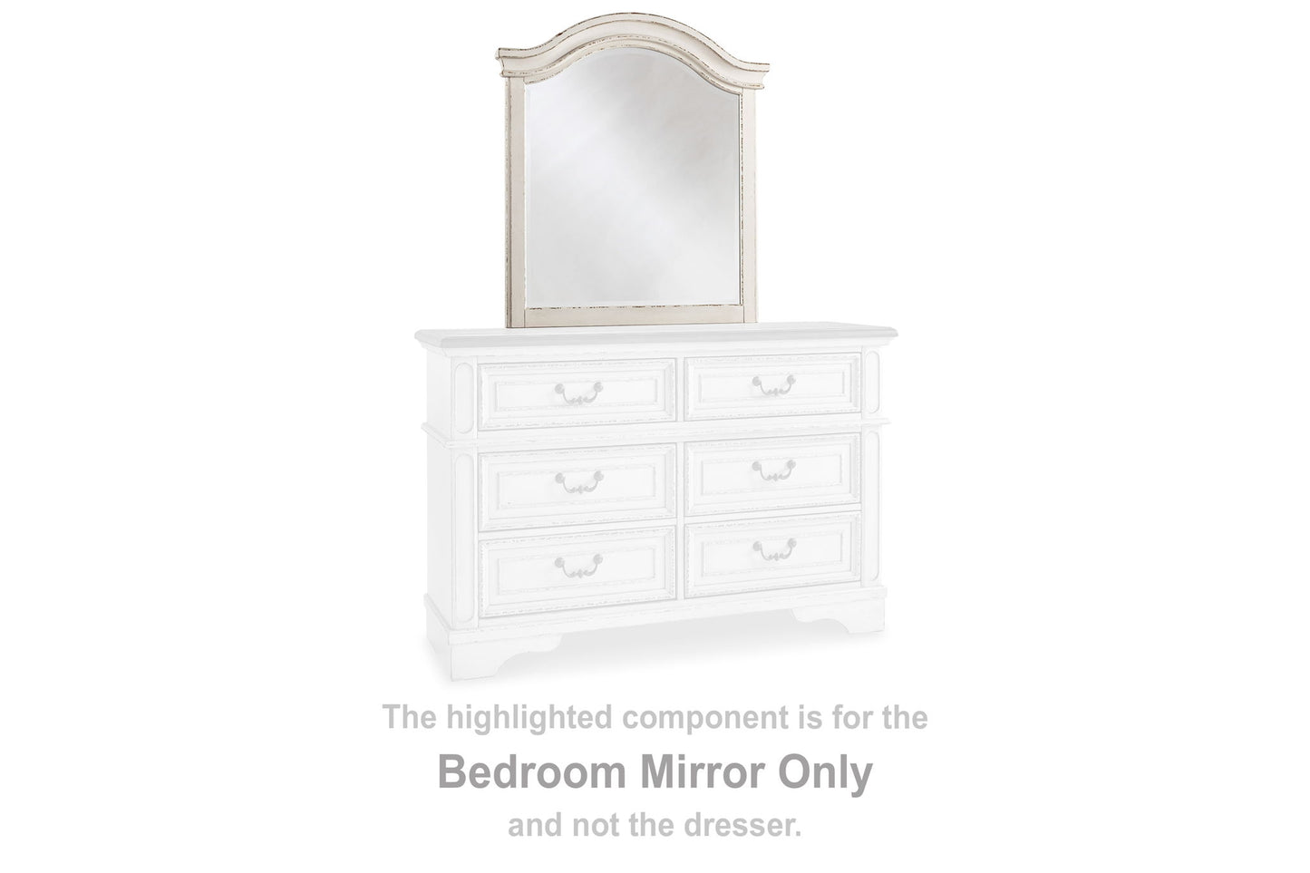 Realyn - Youth Mirror - Chipped White
