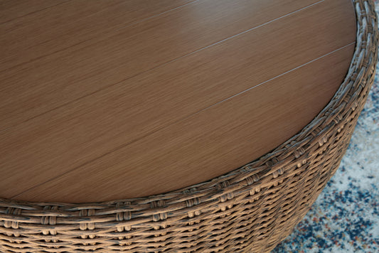 Cardiff Beach - Round Cocktail Table - Beige
