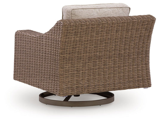 Revare Beach - Swivel Lounge With Cushion - Beige