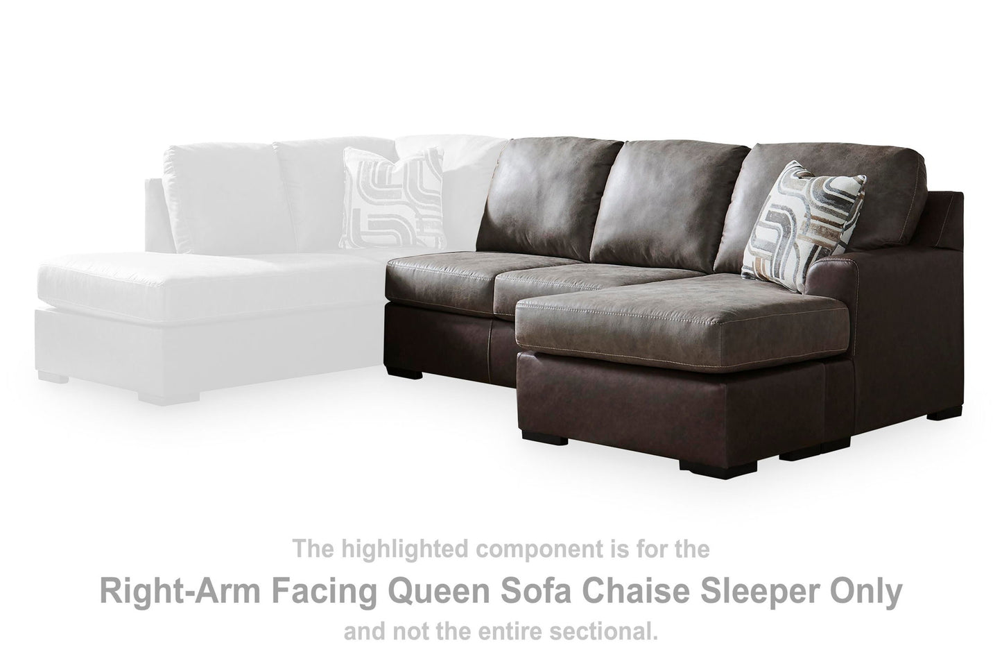 Baltic-Park - RAF Queen Sofa Chaise Sleeper - Fossil