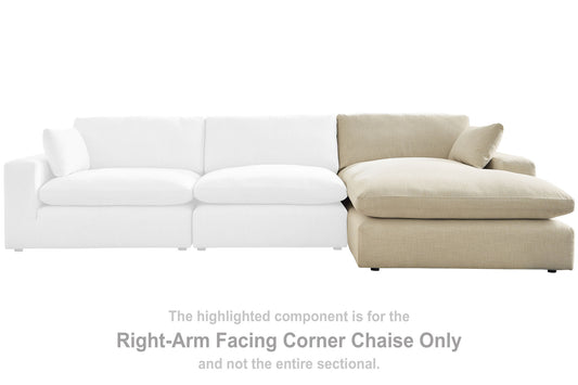 Elyza - RAF Corner Chaise - Linen
