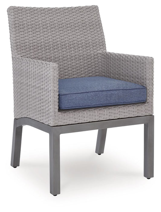 Dillon Beach - Arm Chair With Cushion (Set of 2) - Blue / Gray