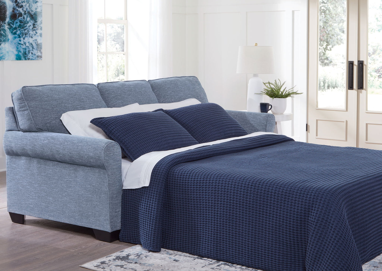 Carissa Manor - Queen Sofa Sleeper - Denim