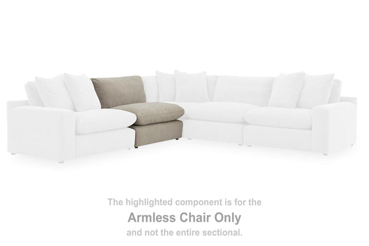 Maxton Heights - Armless Chair - Pebble