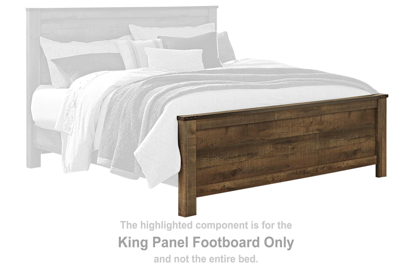 Trinell - King Panel Footboard - Brown