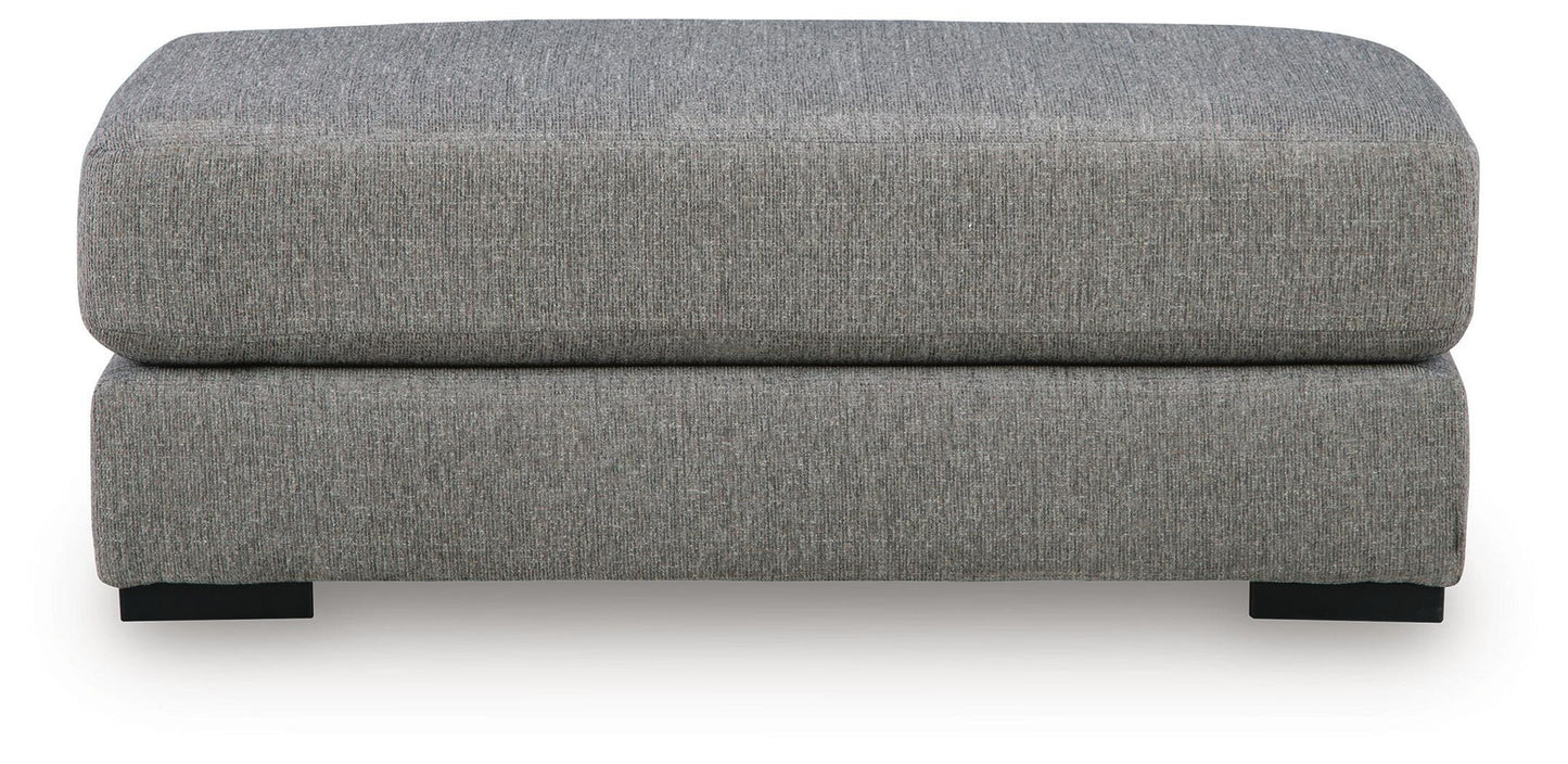 Ellington Pike - Oversized Accent Ottoman - Smolder