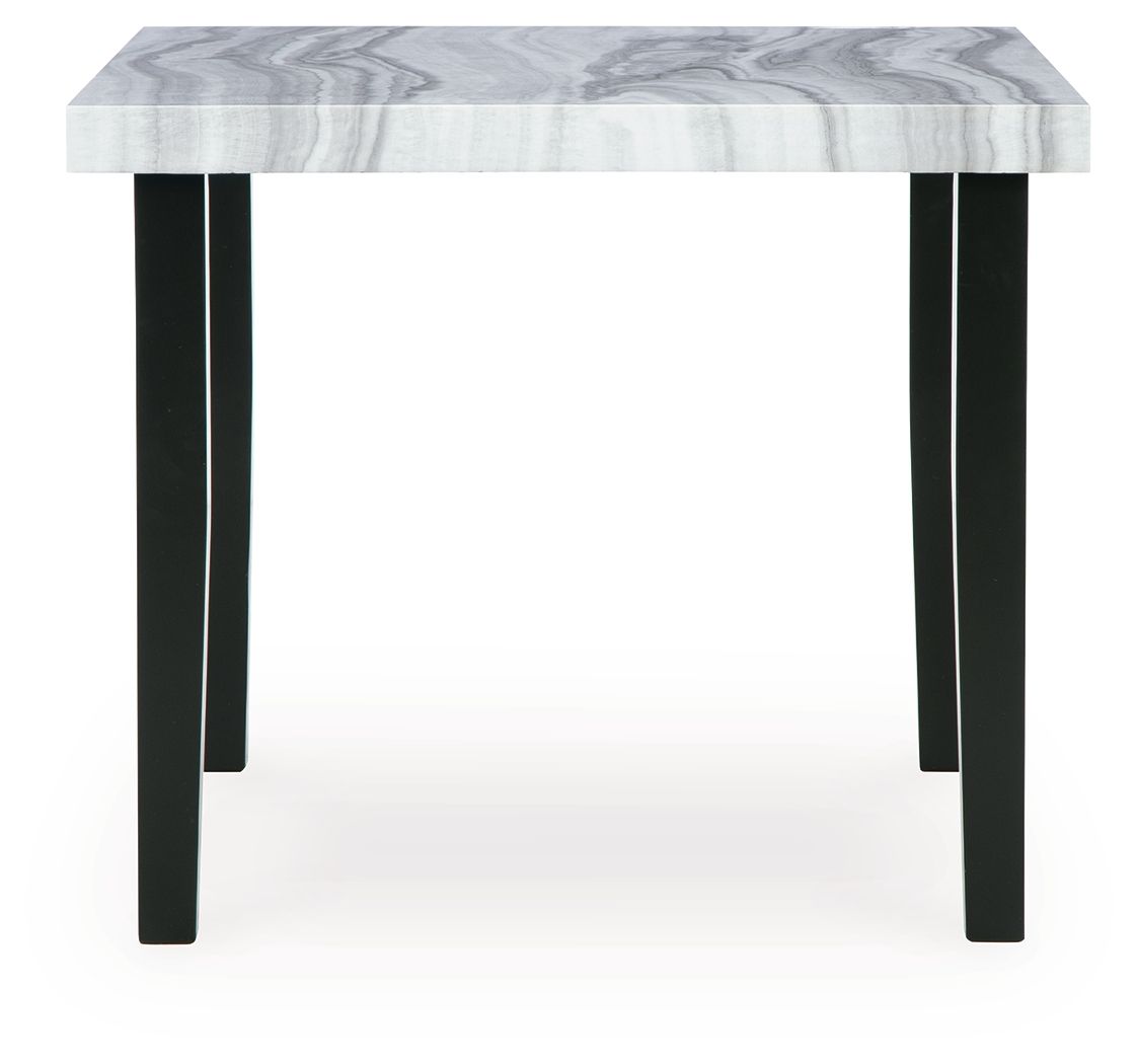 Lilyberg - Square Dining Room Counter Table - Gray / Black