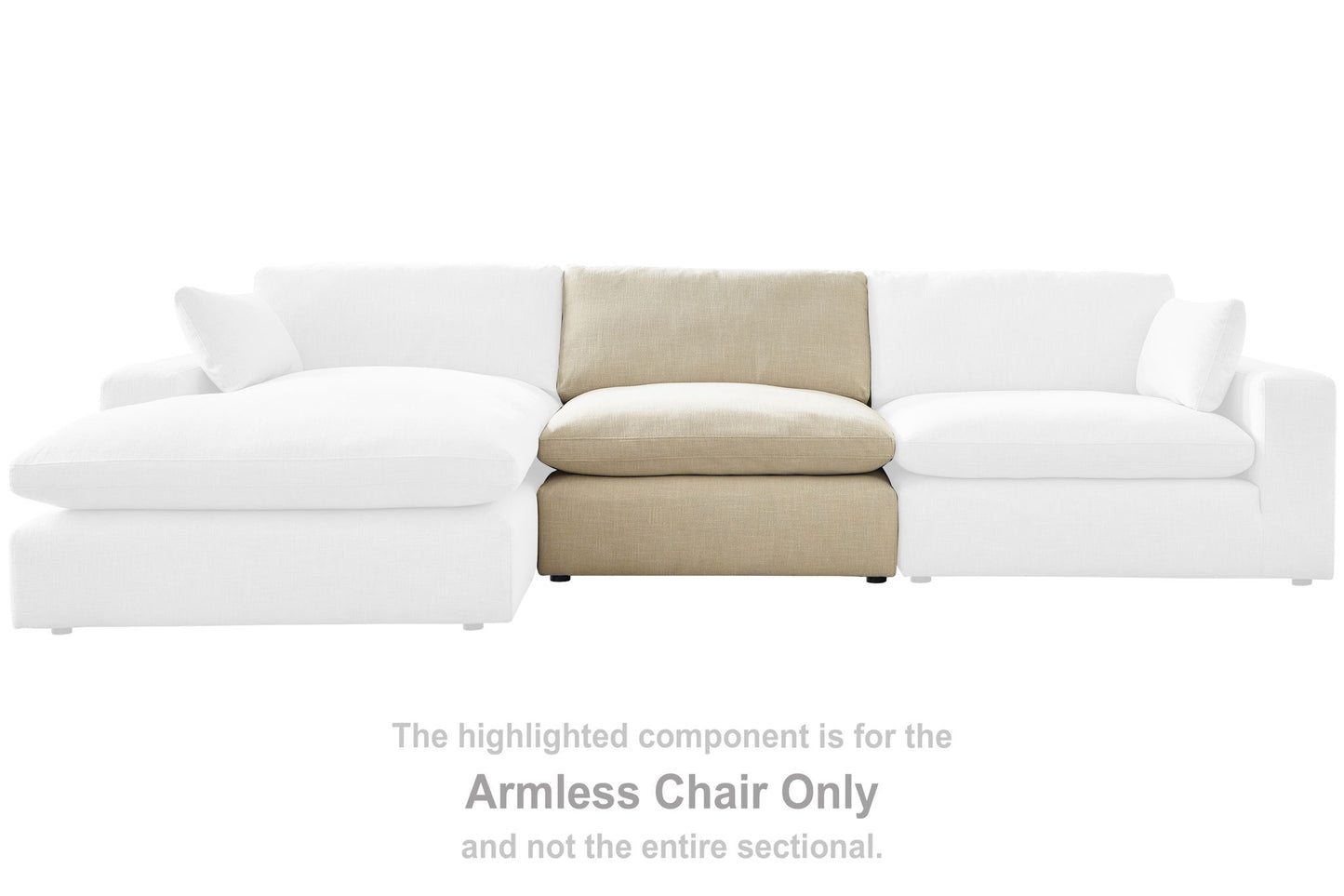 Elyza - Armless Chair - Linen