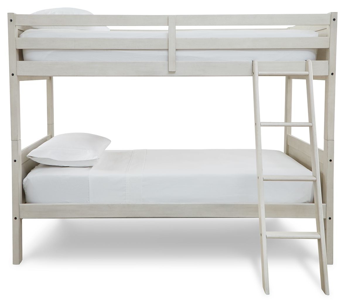Robbinsdale - Twin/Twin Bunk Bed w/Ladder - Antique White
