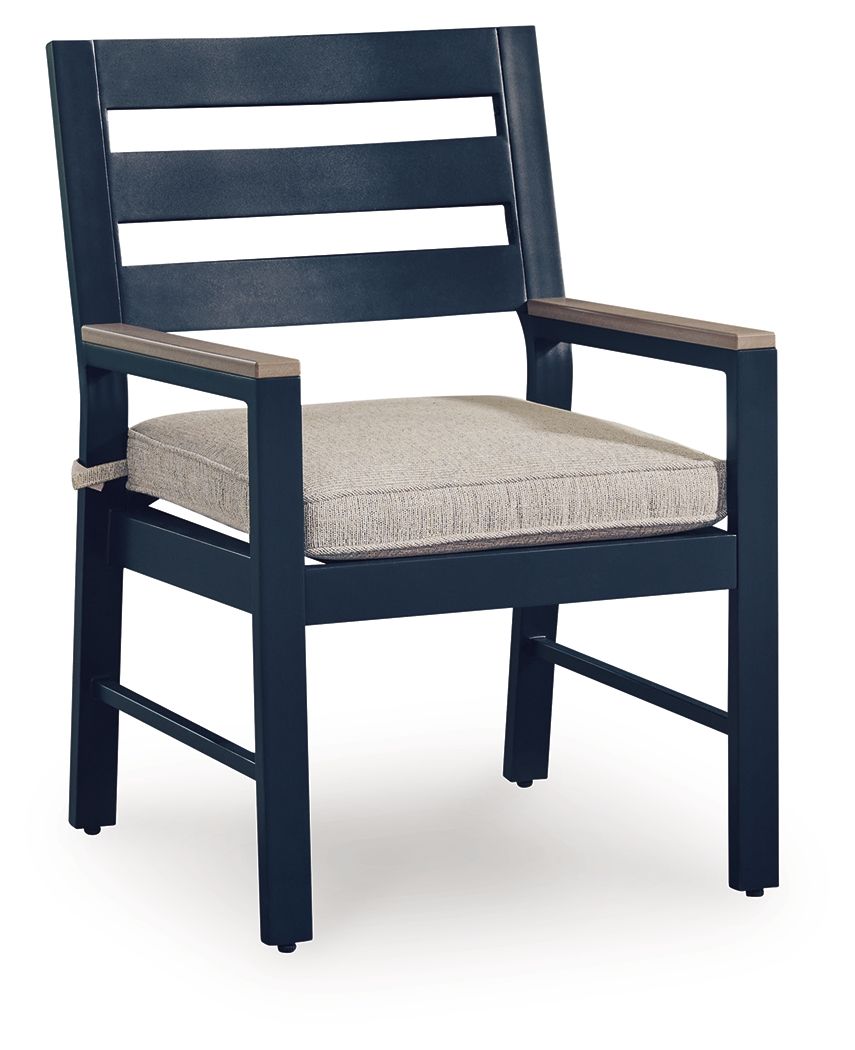 Mabry Shores - Arm Chair With Cushion (Set of 2) - Blue