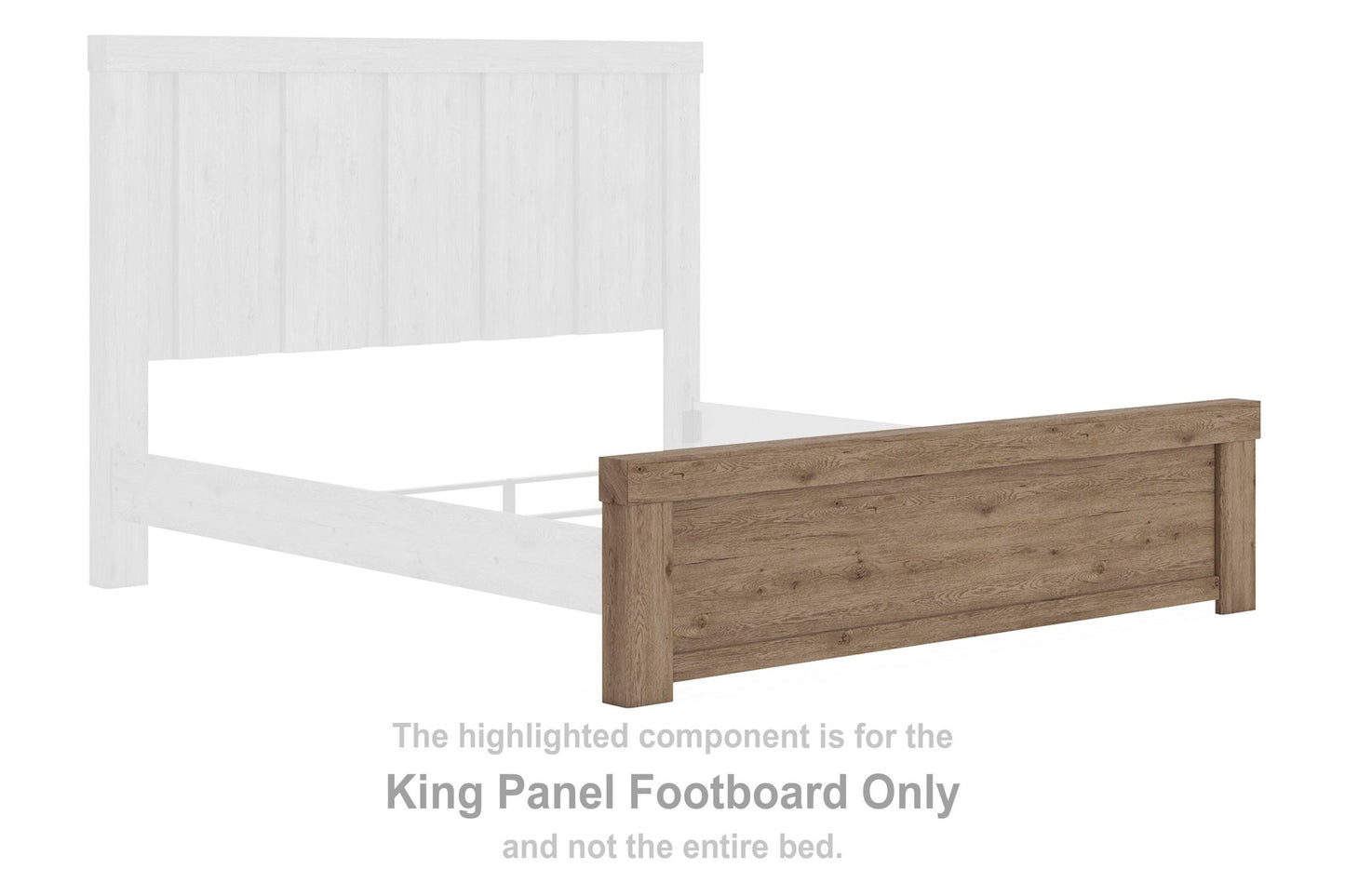 Garistyn - King Panel Footboard - Light Brown