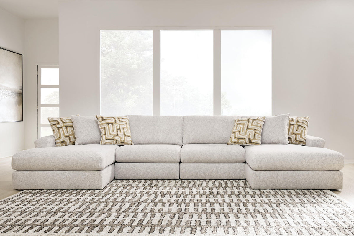 Toliar - 4-Piece Double Chaise Sectional - Feathered