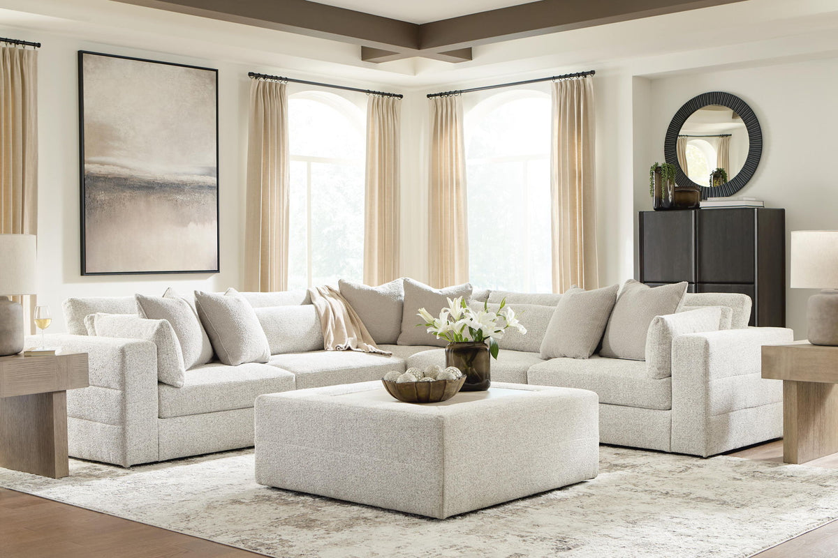 Stonecroft Manor - 5-Piece Sectional - Snowstone