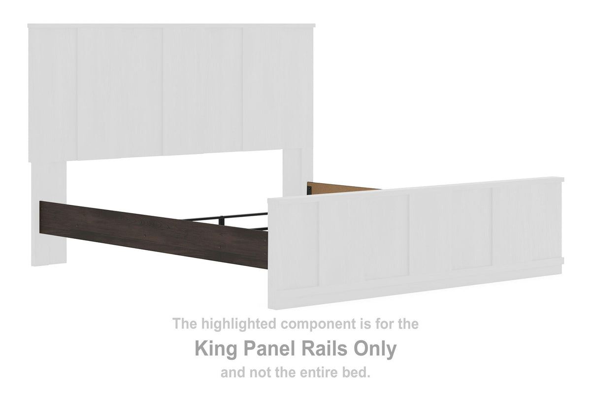Jadiston - King Panel Rails - Dark Brown
