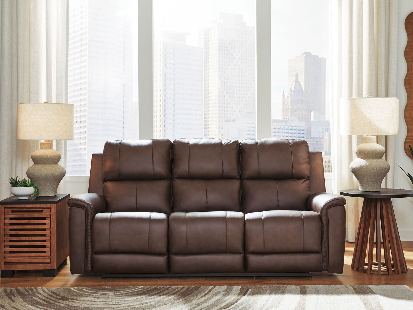 Beryton - Power Reclining Sofa With Adjustable Headrest