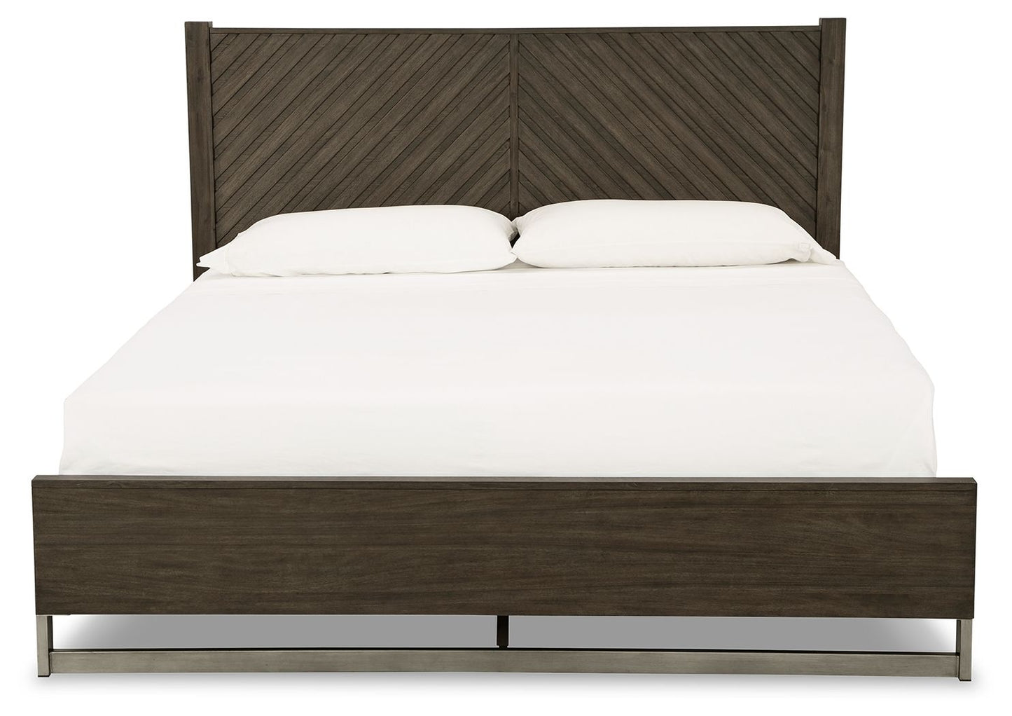 Arkenton - King Panel Bed - Grayish Brown