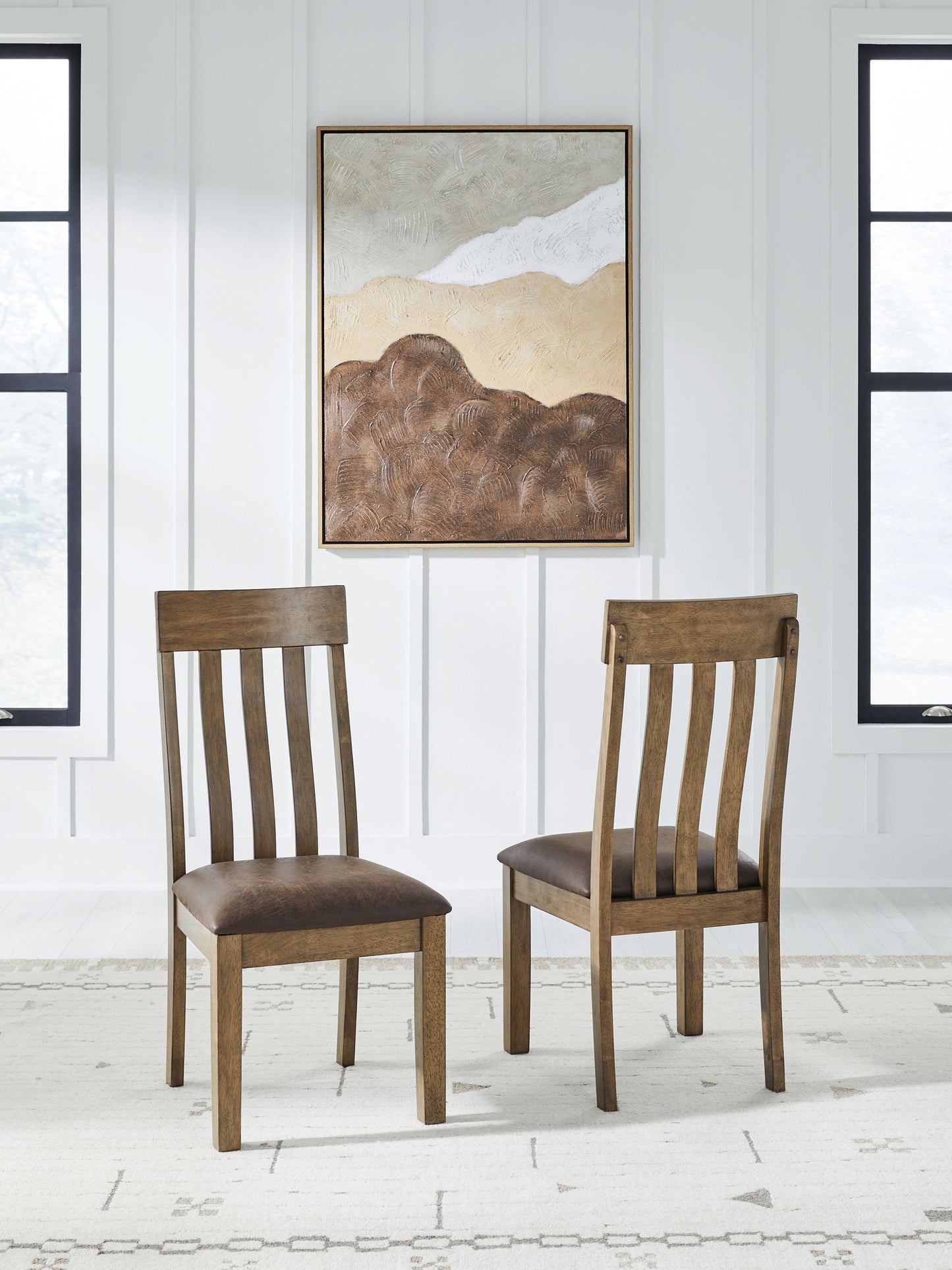 Broxtyn - Dining Upholstered Side Chair (Set of 2) - Light Brown