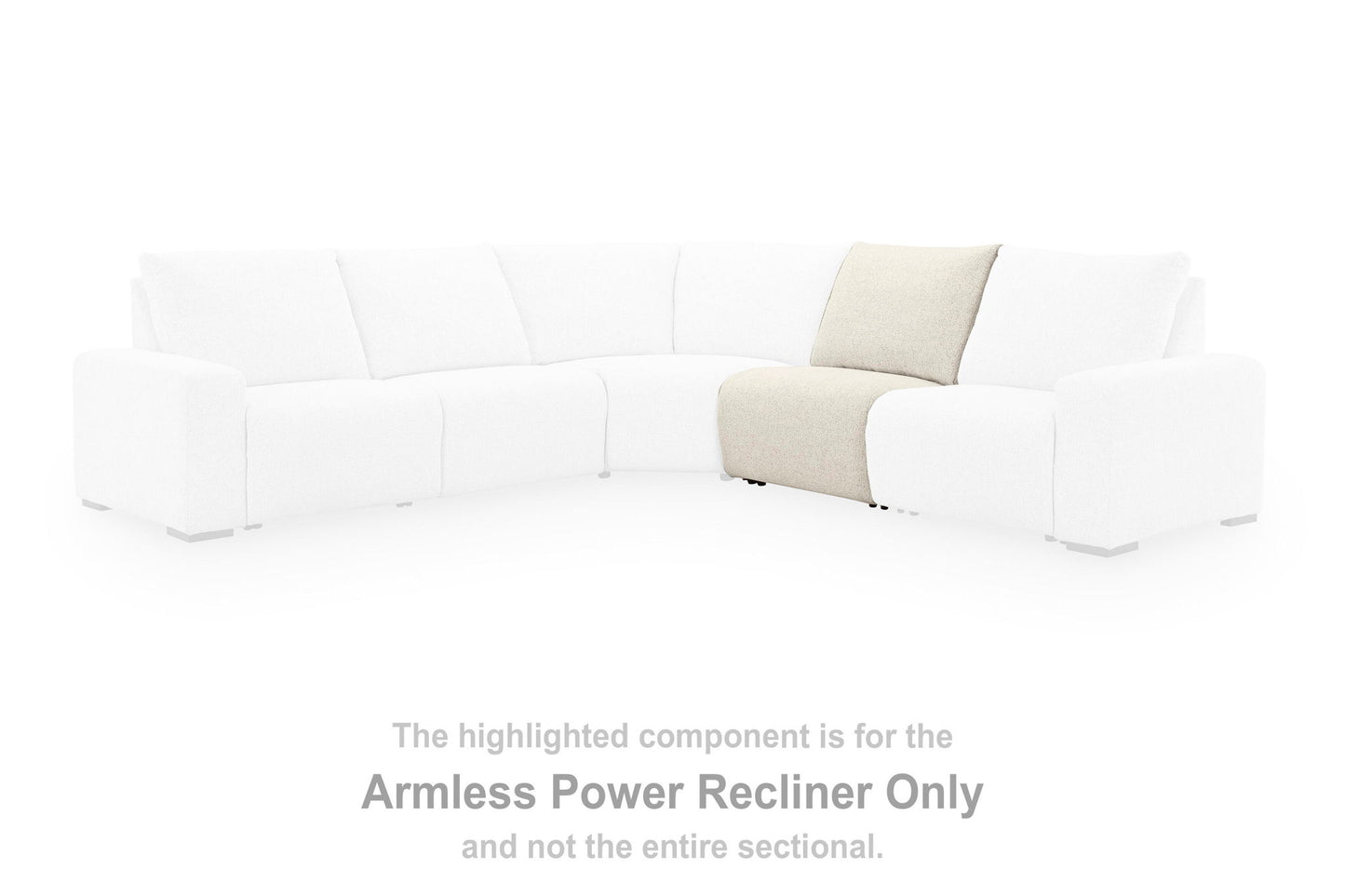 Caldriss - Armless Power Recliner - Chia