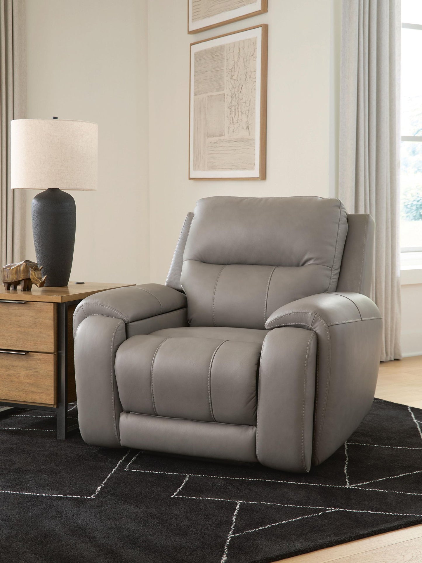 Trendsetter - Power Recliner With Audio Seating - Ash
