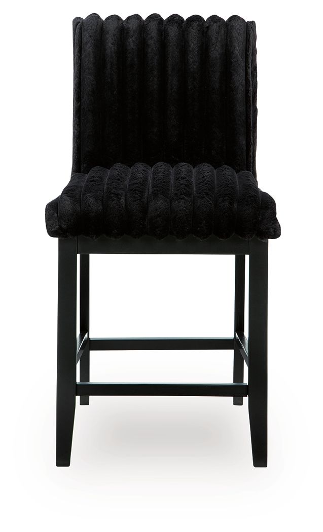 Lilyberg - Upholstered Barstool (Set of 2) - Black