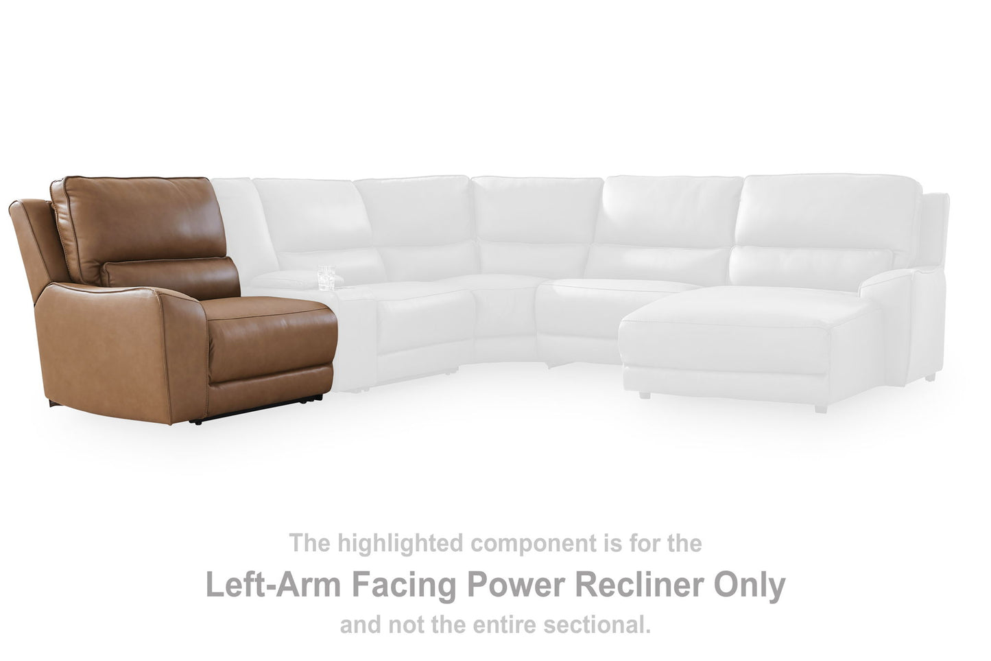 Silverbrooke - LAF Zero Wall Power Recliner - Caramel