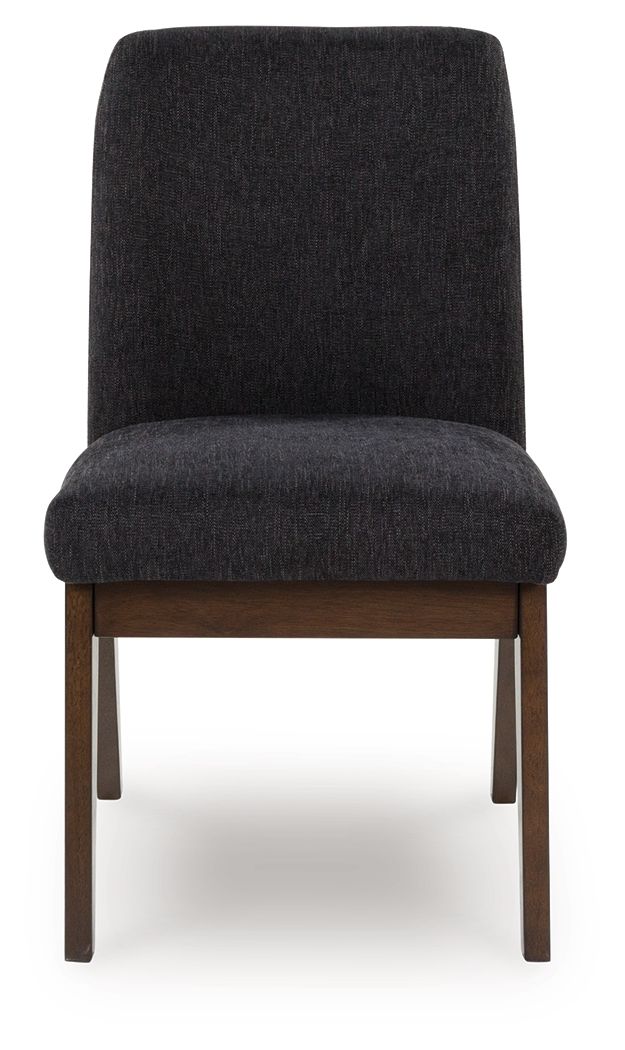Kendamor - Dining Upholstered Side Chair (Set of 2) - Dark Brown