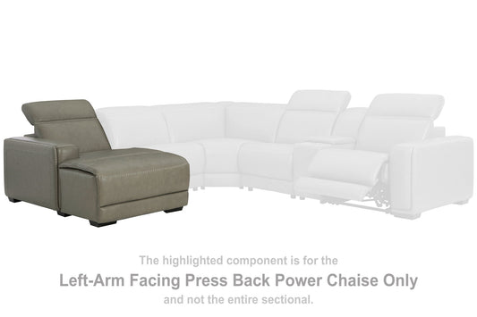 Correze - LAF PWR Reclining Back Chaise - Gray