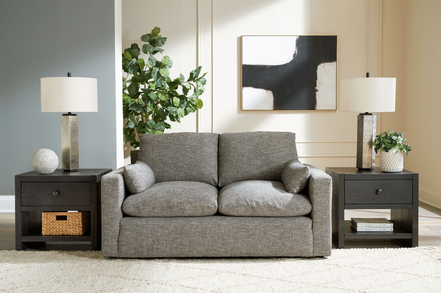 Dramatic - Loveseat - Granite