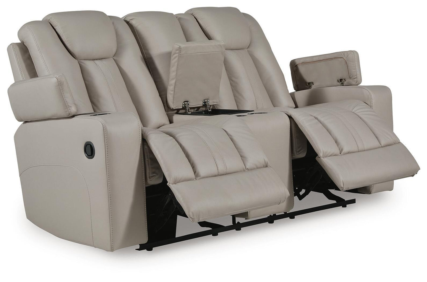 Next Move - Glide Reclining Loveseat With Console - Coin
