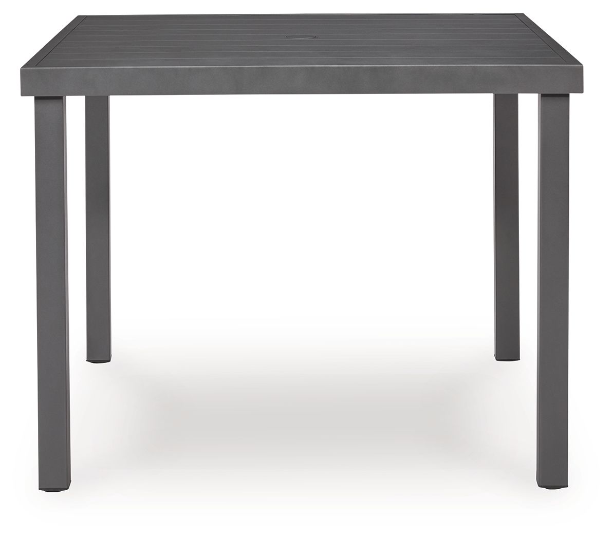Point Bonita - Square Dining Table With Umbrella Option - Gray