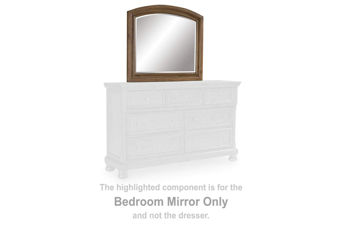 Vandenmore - Bedroom Mirror - Medium Brown