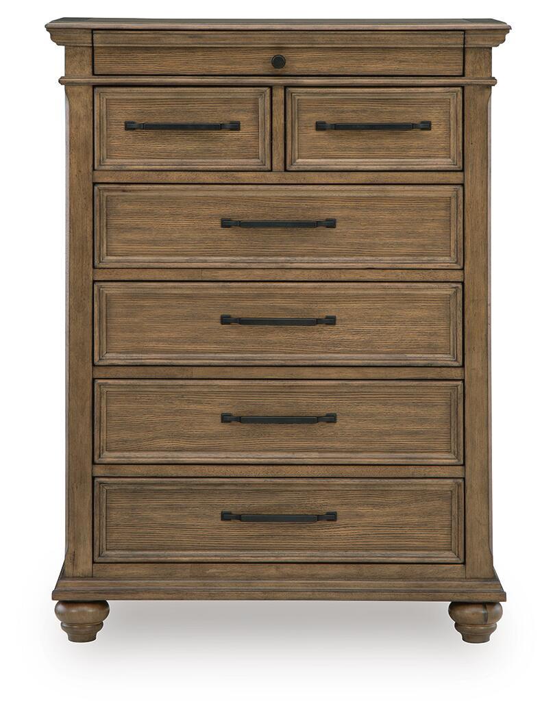 Waynely - Seven Drawer Chest - Medium Brown
