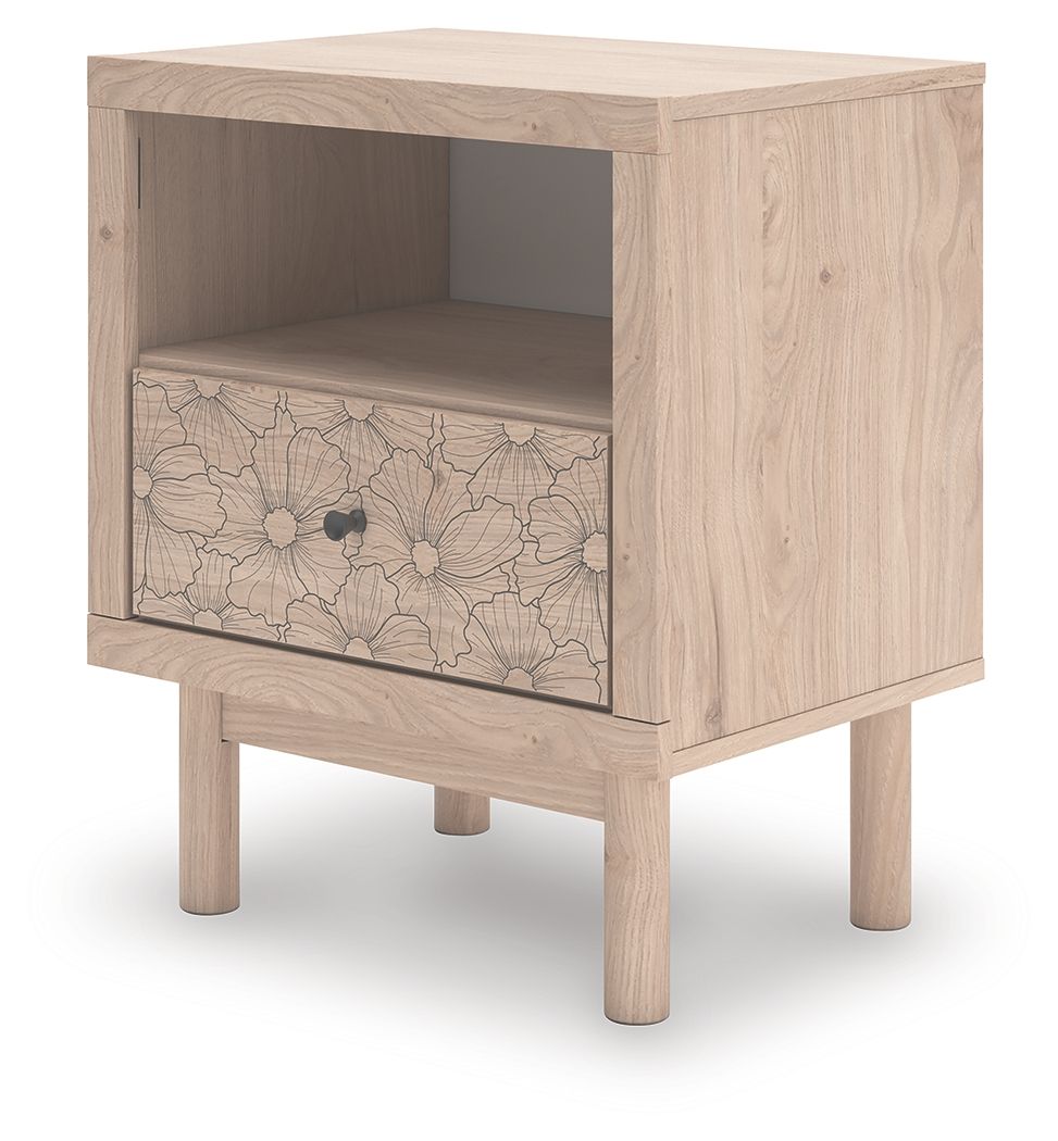 Shapella - One Drawer Night Stand - Tan