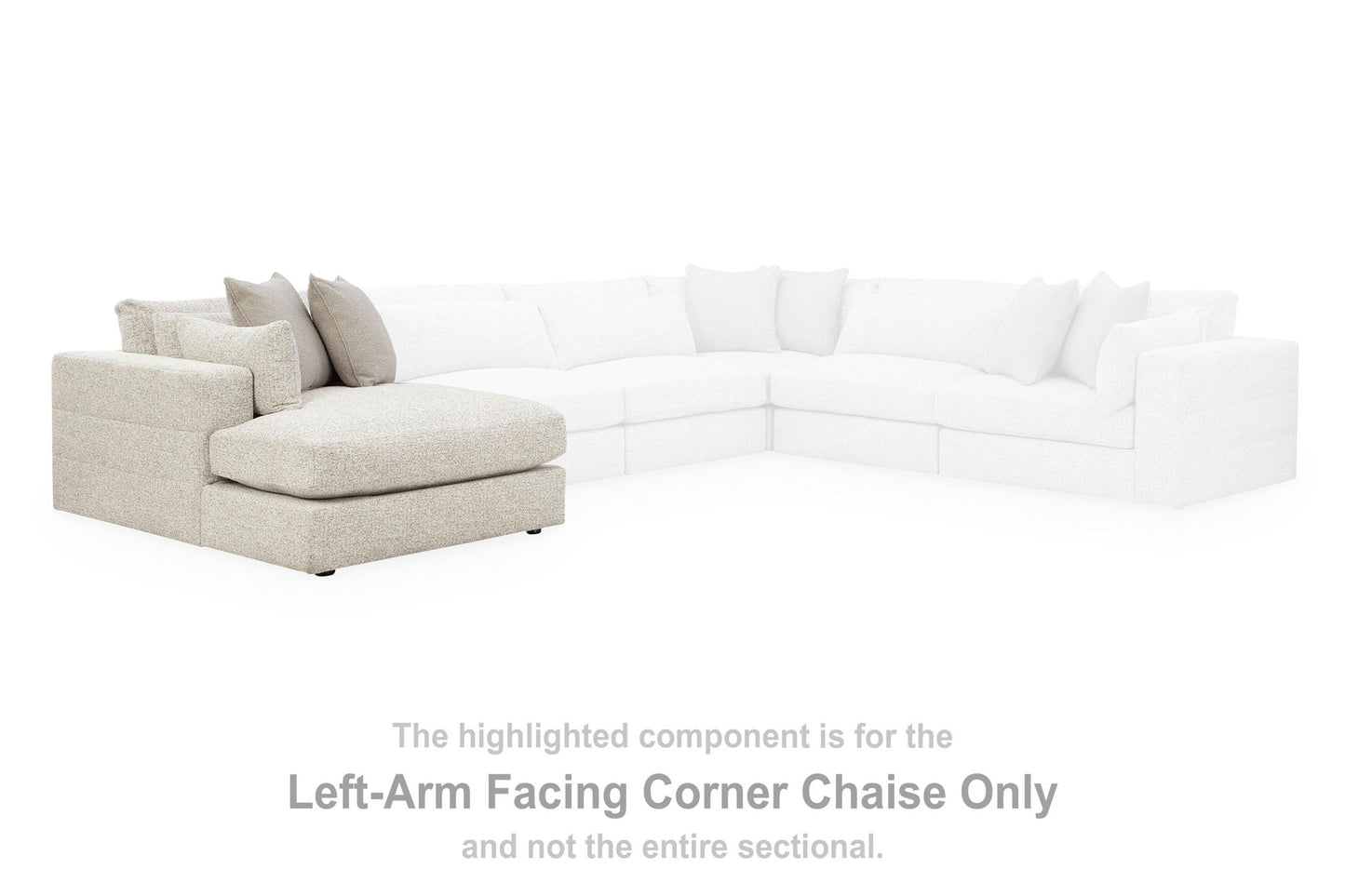 Stonecroft Manor - LAF Corner Chaise - Snowstone